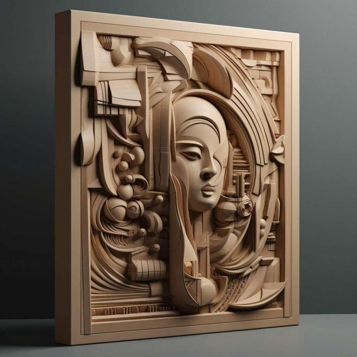 نموذج ثلاثي الأبعاد لآلة CNC 3D Art 